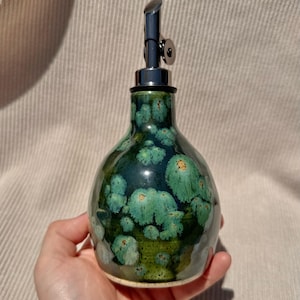 Handmade Small Ceramic Oil Bottles - All Unique Pieces, Functional Kitchen Decor, Handmade Pottery
