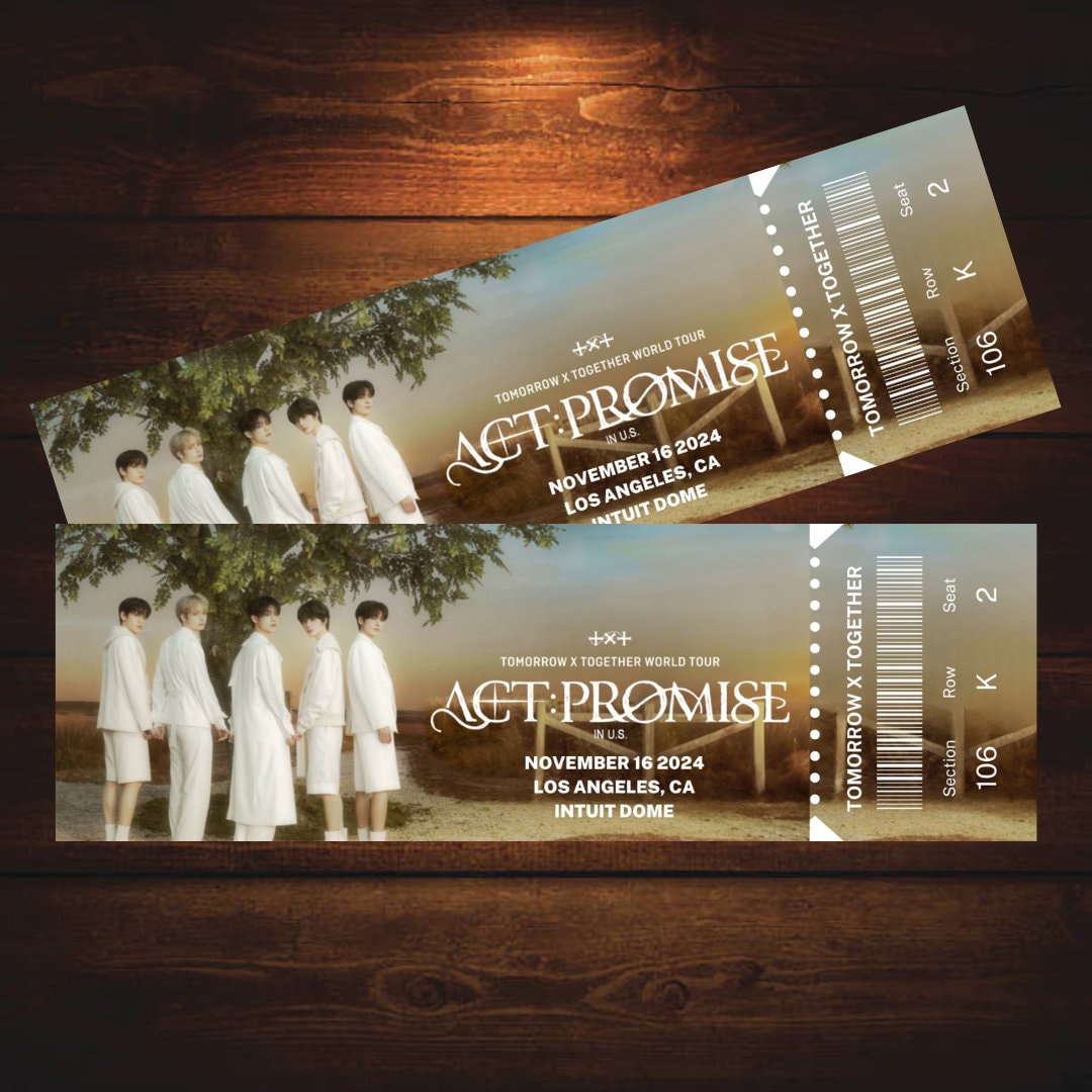 Personalized TOMORROW X TOGETHER World Tour Act: Promise