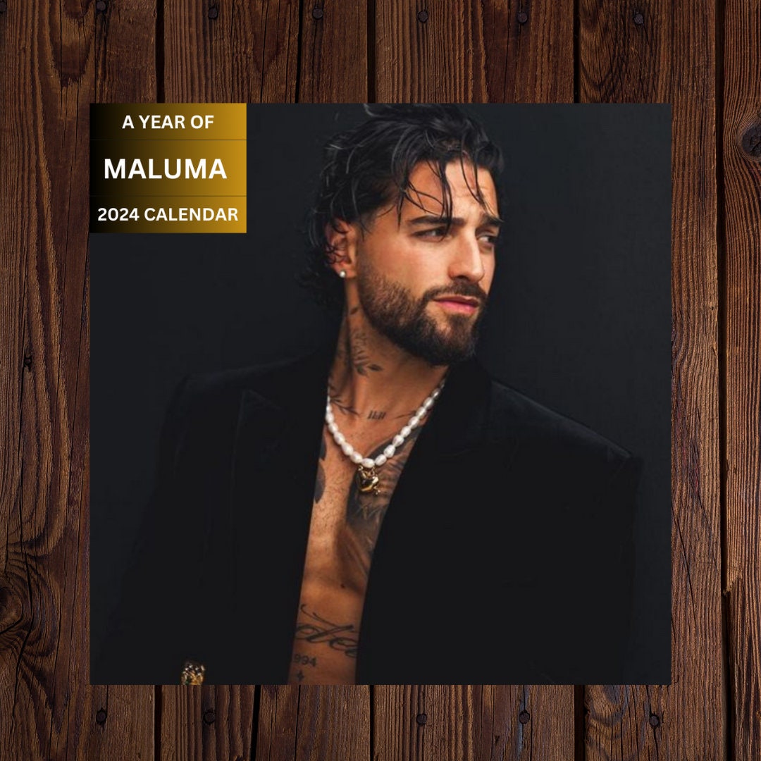 Maluma Calendar Maluma 2024 Calendar Wall Calendar 2024 Etsy