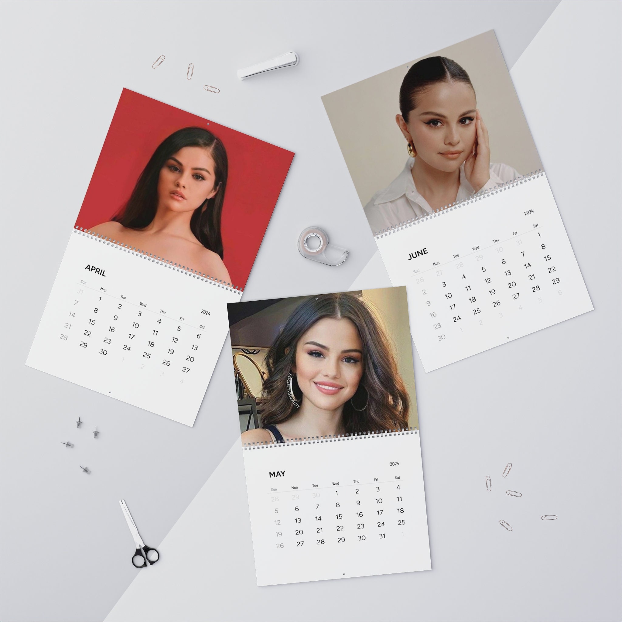 Selena Gomez Calendar 2024 Best Gift For Selena Gomez Fan sold by