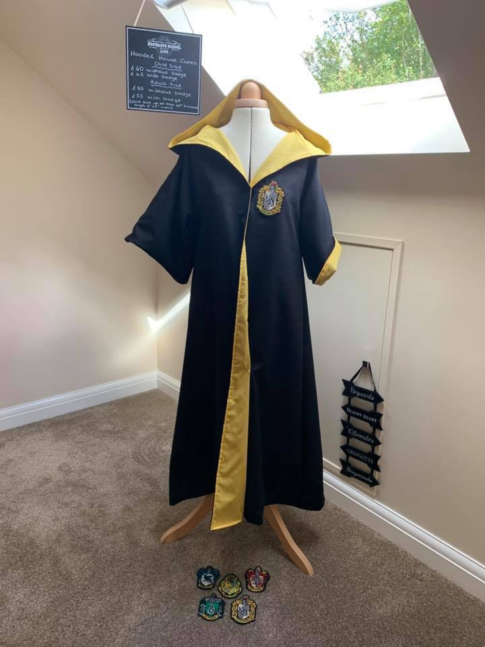 Harry Potter Wizard Cloaks / Robes in all house colours Adult Etsy