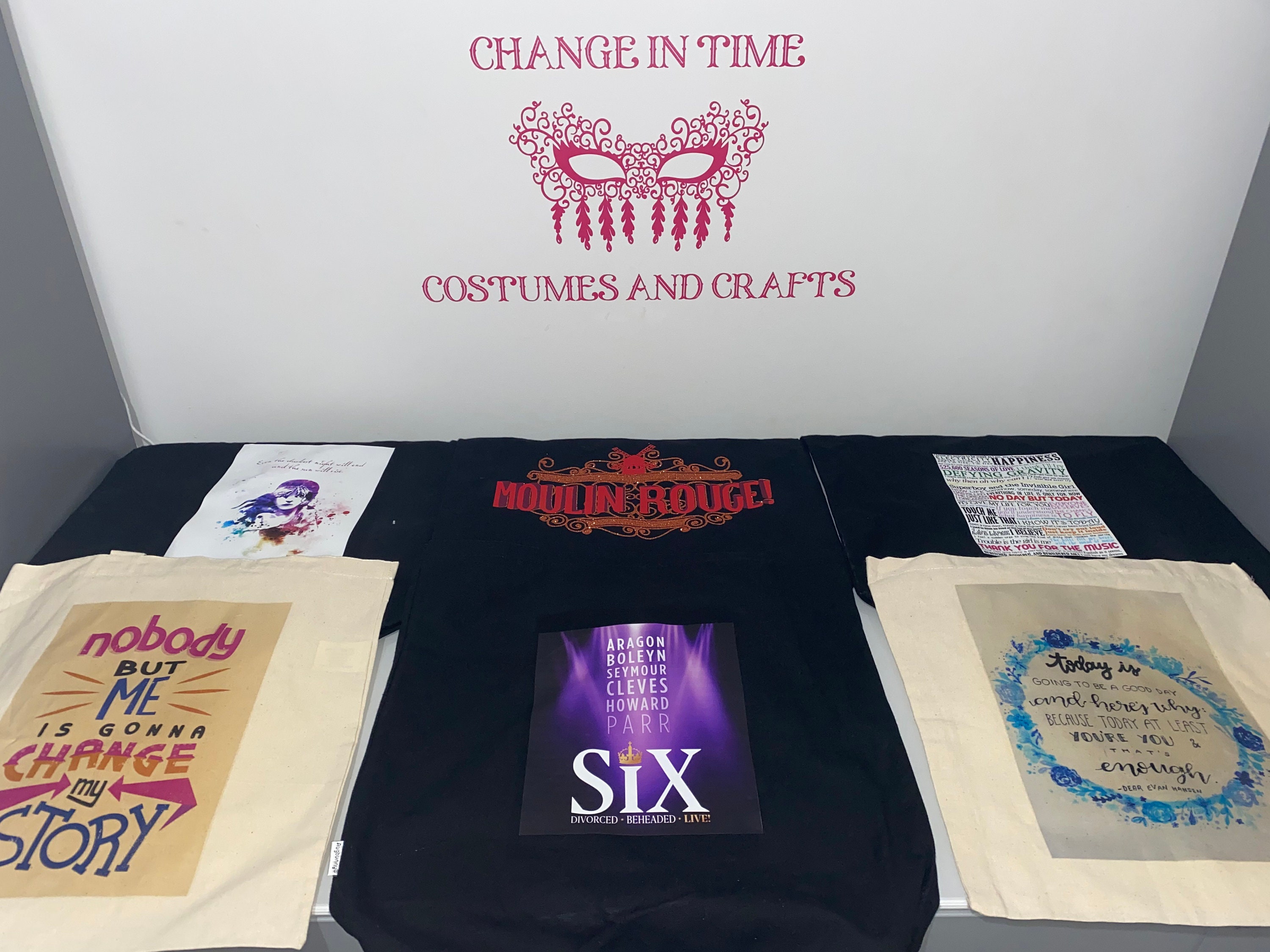 Musical Theatre Themed Printed Canvas Tote Bags Etsy