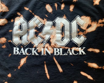 Ac Dc Crop Top - Etsy