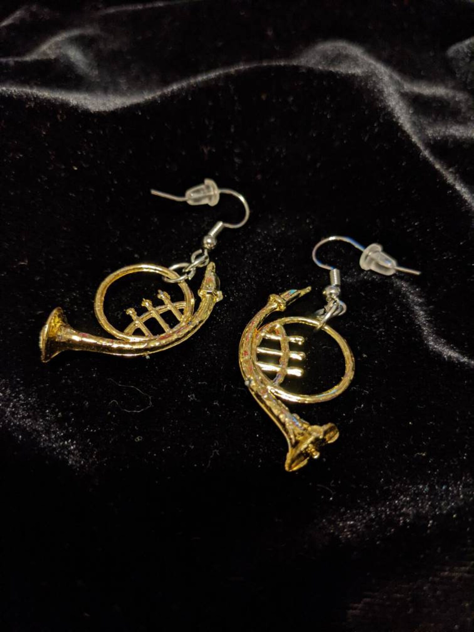 French Horn Earrings Etsy