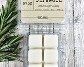 SOY WAX MELTS-Outdoor Autumn Collection, Firewood Choice of Fragrance, Artisan Crafted, Small Batch, Wax Melts, Tart Warmers