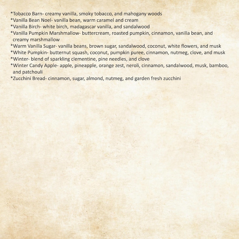Soy Wax Melt Samples: Fall/Winter Coffee, Bakery & Outdoorsy Scents image 6