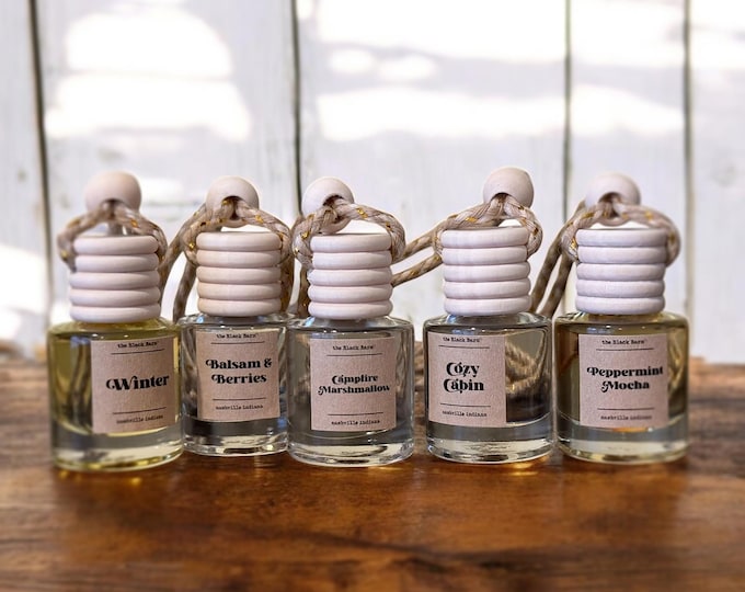 Fall/winter Scented Car Diffuser: Hanging Car Air Freshener (8ml/refill ...