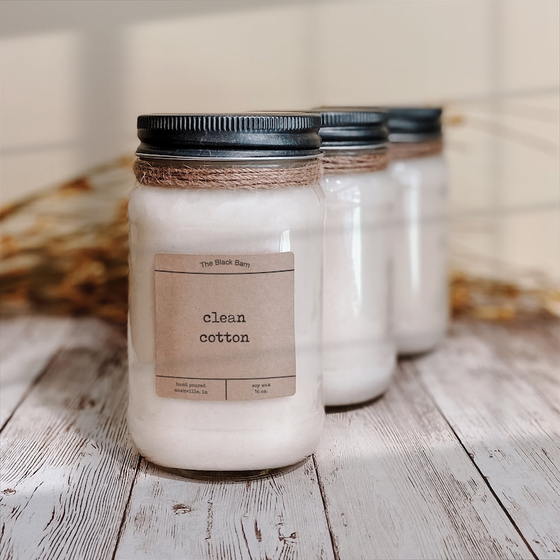 Hand-Poured Soy Mason Jar Candle: Spring/Summer Scents, 8oz/16oz image 4