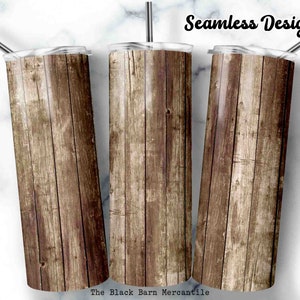 Madera de granero rústica 20 oz. Envoltura de vaso flaco, sublimación sin costuras, envoltura de vaso de fondo, vaso de grano de madera, madera de granero, imágenes prediseñadas, digital
