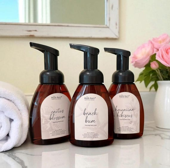 Foaming Hand Soap 8.5 Oz, Choose Your Scent, Liquid Soap, the Black Barn Co  - Etsy