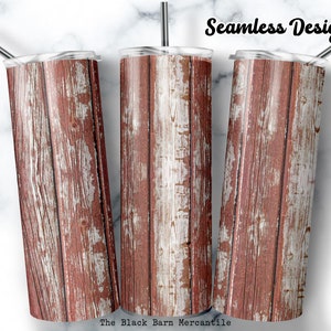 Madera de granero rústica 20 oz. Envoltura de vaso flaco, sublimación sin costuras, envoltura de vaso de fondo, vaso de grano de madera, imágenes prediseñadas de madera, digital