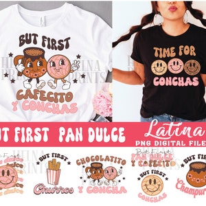 Latina Pan Dulce Bundle PNG, PDF Mexican Sublimation, pan dulce y cafecito, Churro PNG, Digital Download, Digital file, Champurrado png, dtg