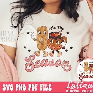 Tamale Mexican Christmas PNG, SVG, PDF tis the Season for Tamales y Ponche, Sublimation t Shirt Design, Feliz Navidad png file