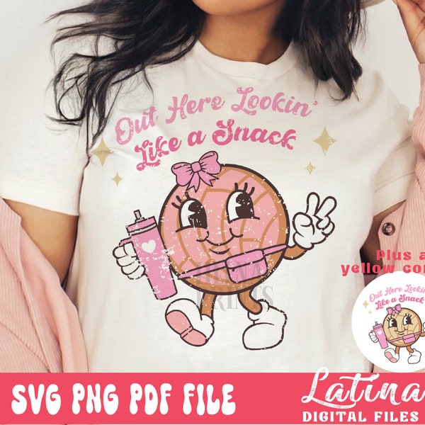 Lookin like a snack, SVG, PNG, conchita love, mexican png, Sublimation t Shirt Design, pan dulce png file