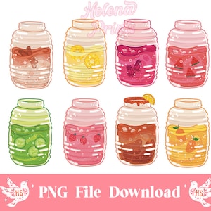 Aguas Frescas Mexican Sticker bundle Set PNG, Horchata Digital download, Latina, Mexicana Sticker, Chamoy, Latino, Mexican Culture