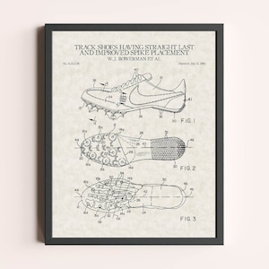 Shoes Cleats Patent Print | Sports Equipment Print | Vintage Shoe Wall Art | Patent Art | Home Decor | Wall Decor