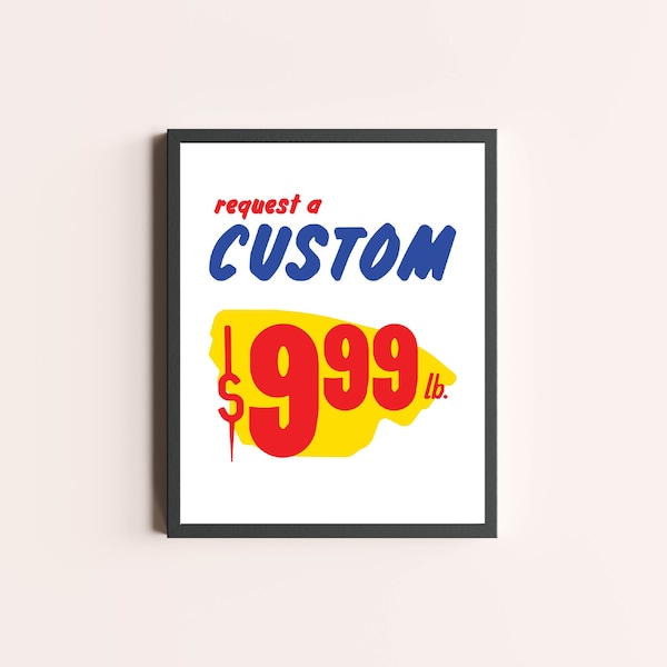 Custom Personalized Vintage Grocery Print | Vintage Grocery Sign Print | Vintage Wall Art | Wall Art Print | Home Decor | Wall Decor