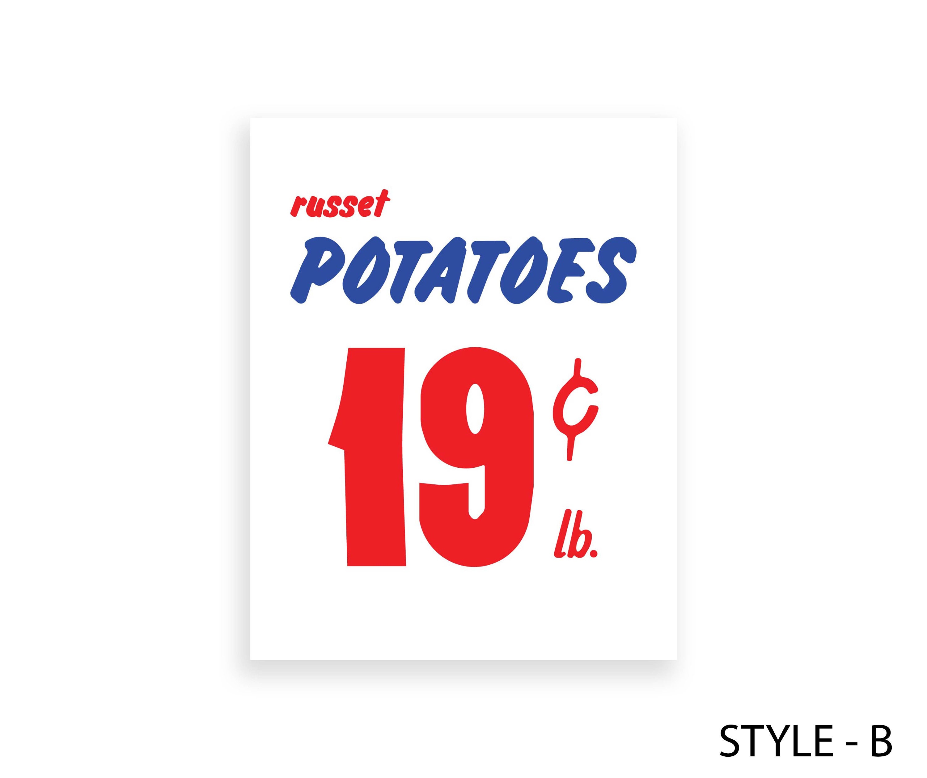 Rustic Potato Sign Russet Potatoes Print | Vintage Grocery Sign Print | Vintage Wall Art ...