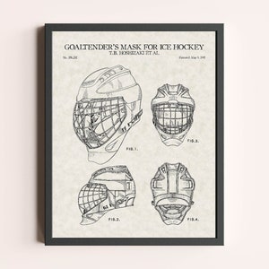 Vintage and Modern Hockey Goalie Masks Crest Sticker for Sale by