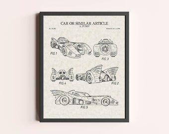 Sign Canvas WALL ART Childhood Cars Bat-Mobile,Metal poster Plaque poster Sign Canvas WALL ART Childhood Cars Bat-Mobile,Metal poster Plaque poster