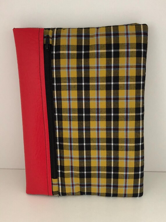 Cornish Tartan Spiral Notebook: A5 Padded Cover with Zip Pocket