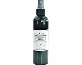 BLISS • Room Spray • Peppermint Eucalyptus • 100% Natural Essential Oils • Room, Linen, & Car Spray • Refreshing Spa-Like | 4.0 oz.