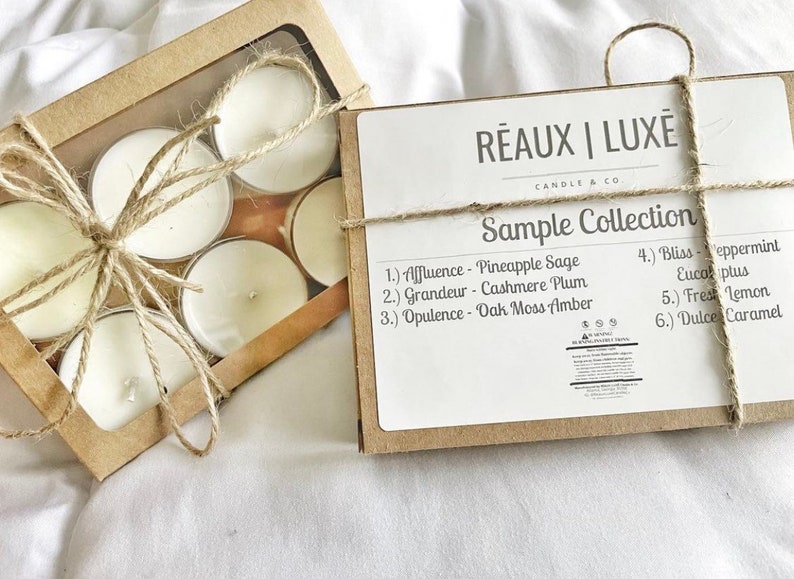 6 Pack Tea Light Sample Collection Soy Tea Lights Tea Lights . Variety