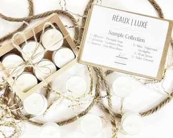 6 Pack Tea Light Sample Collection • Soy Tea lights • Tea lights •. Variety Set • Hand Poured