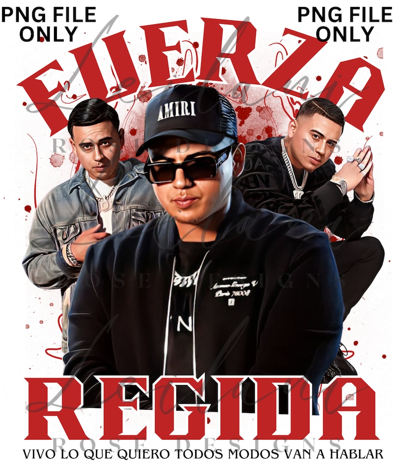 Fuerza Regida Sublimation File Instant Download JOP Jesus Ortiz Paz