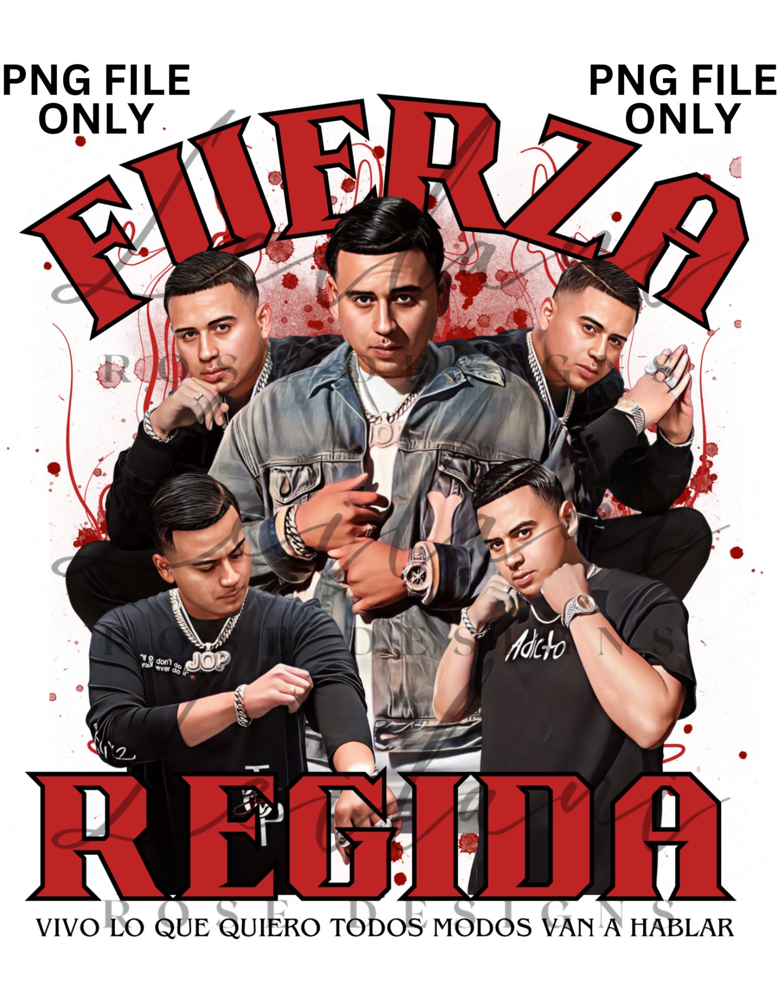 Jop Fuerza Regida Fuerza Regida JOP Jesus Ortiz Paz Sublimation File Instant Download DTF