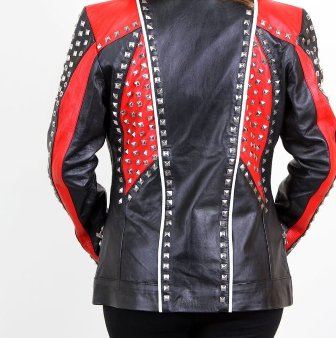Handmade Women Classy Angel Premium Leather Jacket Biker | Etsy