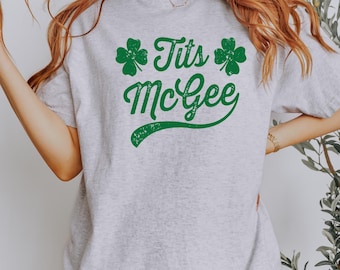 Tits McGee funny, inappropriate St Patrick's, Snake Saturday t shirt, funny women's t shirt, soft t shirt, St Patrick's Day t shirt