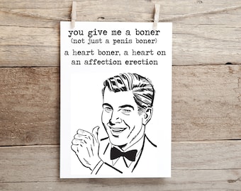 You Give Me Boner - Etsy