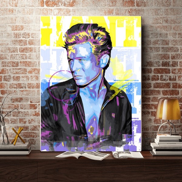 Leinwandbild Canvas Print Deko Wandbild Fotoleinwand Leinwanddruck Schauspieler James Dean Akteur Film Filmikone