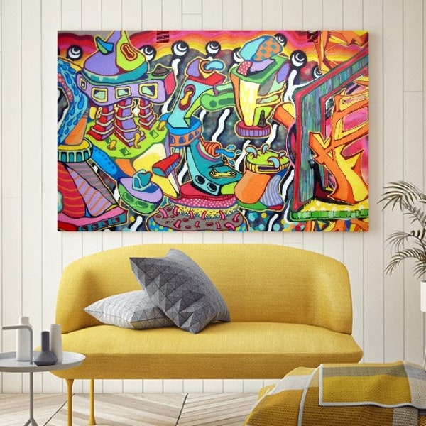 Leinwandbild Canvas Print Deko Wandbild Fotoleinwand Leinwanddruck abstraktes Muster Abstraktion