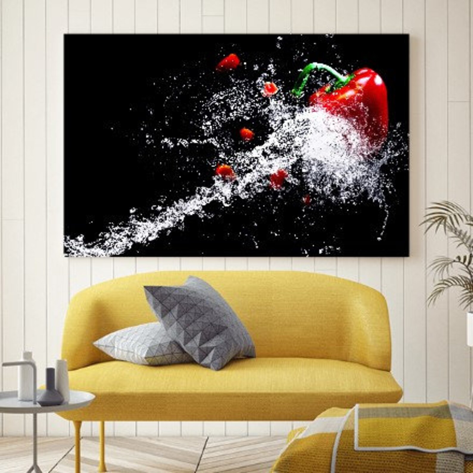 Canvas Print Photo Canvas Print Wall Picture for Kitchen Red Pepper