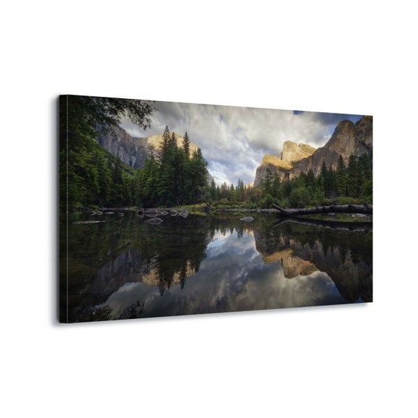 Top Angebot 50% billiger Leinwandbild Canvas Print Wandbild Leinwanddruck Fotoleinwand 60x40cm Natur Landschaft Wasser See