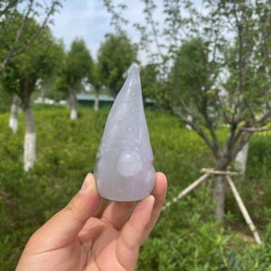 Hand Carved Fluorite Gnome: Healing Crystal Carving