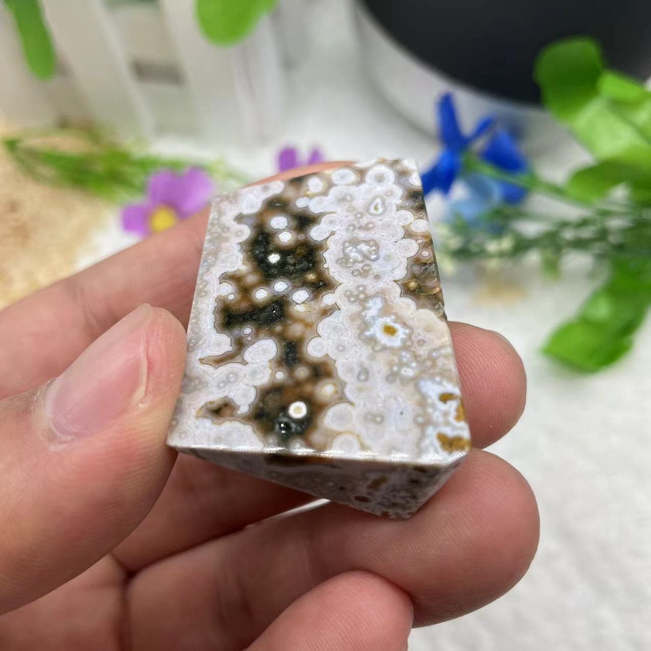 オーシャンジャスパー 天然8番鉱脈オーシャンジャスパーフリーフォーム：ヒーリング