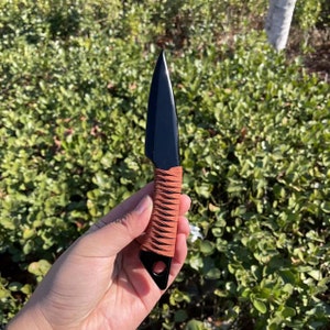 Natural Obsidian Knife Carving|Healing Crystal Carving|Crystal Knife Sculpture|Crystal Quartz Dagger|Crystal Gift for Women and Men #02