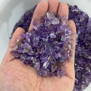 200g Natural Gemstone Amethyst Crystal Chips Crystal Vials, Lapis Amethyst Chips Crystal Chips gift for Kids Women and Men #02