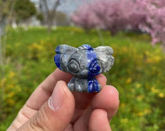 Lapislazuli Stich Schnitzerei: Heilende Kristallstatue