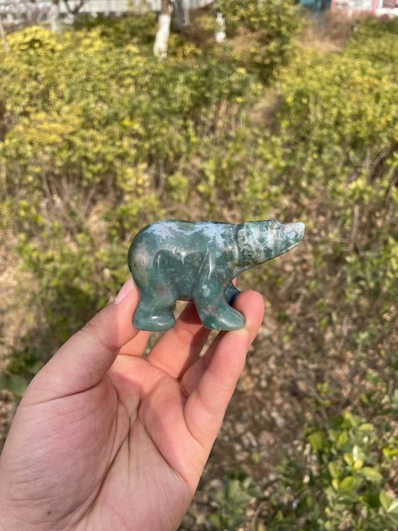 オーシャンジャスパーベア彫刻:癒しのクリスタル動物置物 - Etsy 日本 オーシャンジャスパーベア彫刻:癒しのクリスタル動物置物 - Etsy 日本