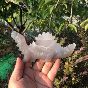 Adorable Natural Crystal Agate Dinosaur Carving with Druzy | Unique Gift for Kids and Women | Chakras Crystal and Crystal Healing #2