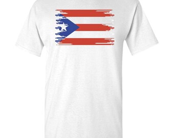 PUERTO RICO FLAG T-Shirt Minimalist Unisexe Classic Tee - Couleurs assorties 2022 Cadeau pour elle