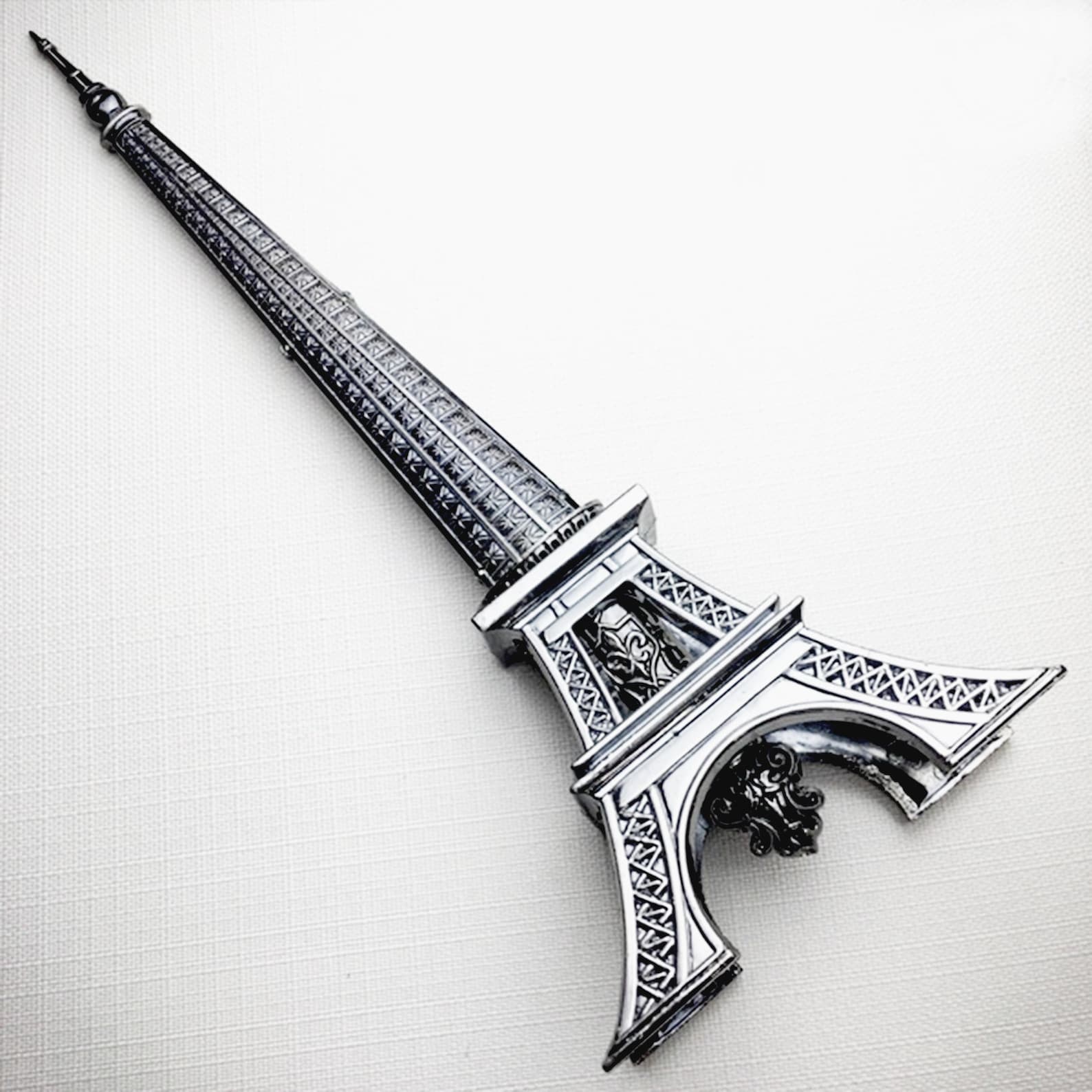 Paris Eiffel Tower Letter Opener Gift W/ Display Stand Etsy