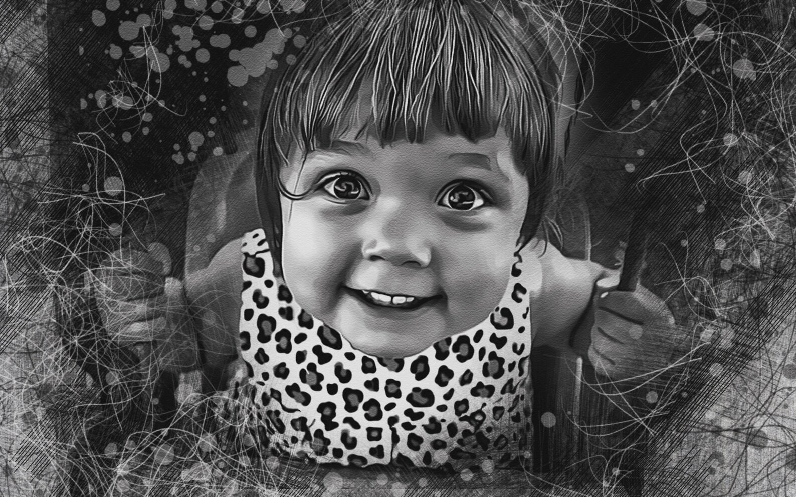 Black and White Print Photo Canvas Oil Painting From Photo Etsy