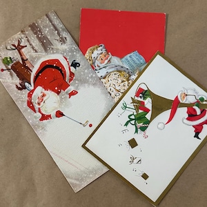 Set of Santa Christmas Cards (3)
