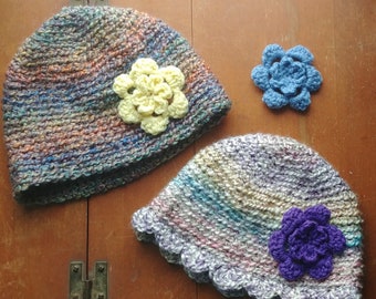 Vintage Style Flower Beanie