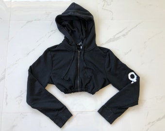 womens adidas crop top hoodie